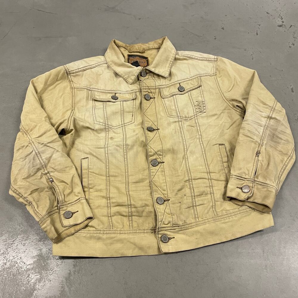 vintage y2k Arizona jean company denim trucker jacket